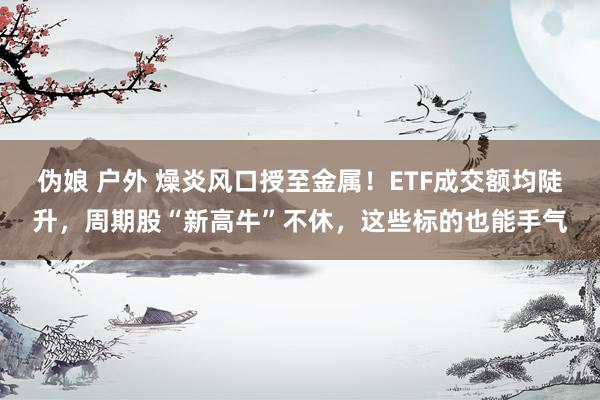 伪娘 户外 燥炎风口授至金属！ETF成交额均陡升，周期股“新高牛”不休，这些标的也能手气