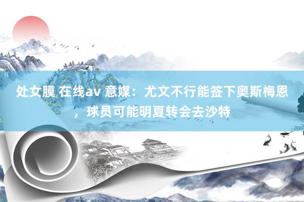 处女膜 在线av 意媒：尤文不行能签下奥斯梅恩，球员可能明夏转会去沙特