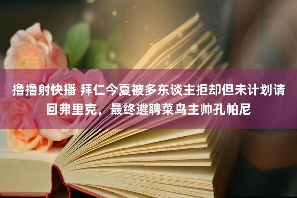 撸撸射快播 拜仁今夏被多东谈主拒却但未计划请回弗里克，最终遴聘菜鸟主帅孔帕尼