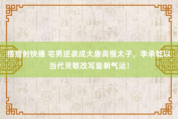 撸撸射快播 宅男逆袭成大唐高慢太子，李承乾以当代灵敏改写皇朝气运！