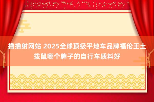 撸撸射网站 2025全球顶级平地车品牌福伦王土拨鼠哪个牌子的自行车质料好