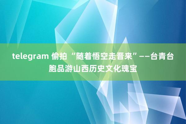 telegram 偷拍 “随着悟空走晋来”——台青台胞品游山西历史文化瑰宝