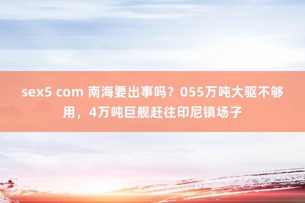 sex5 com 南海要出事吗？055万吨大驱不够用，4万吨巨舰赶往印尼镇场子