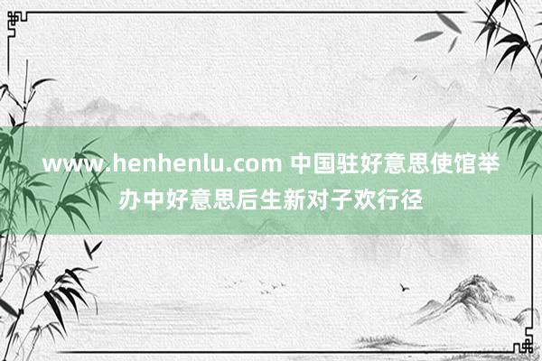 www.henhenlu.com 中国驻好意思使馆举办中好意思后生新对子欢行径